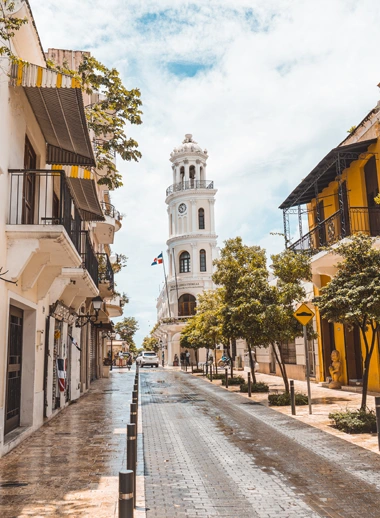 The old streets of Santo Domingo